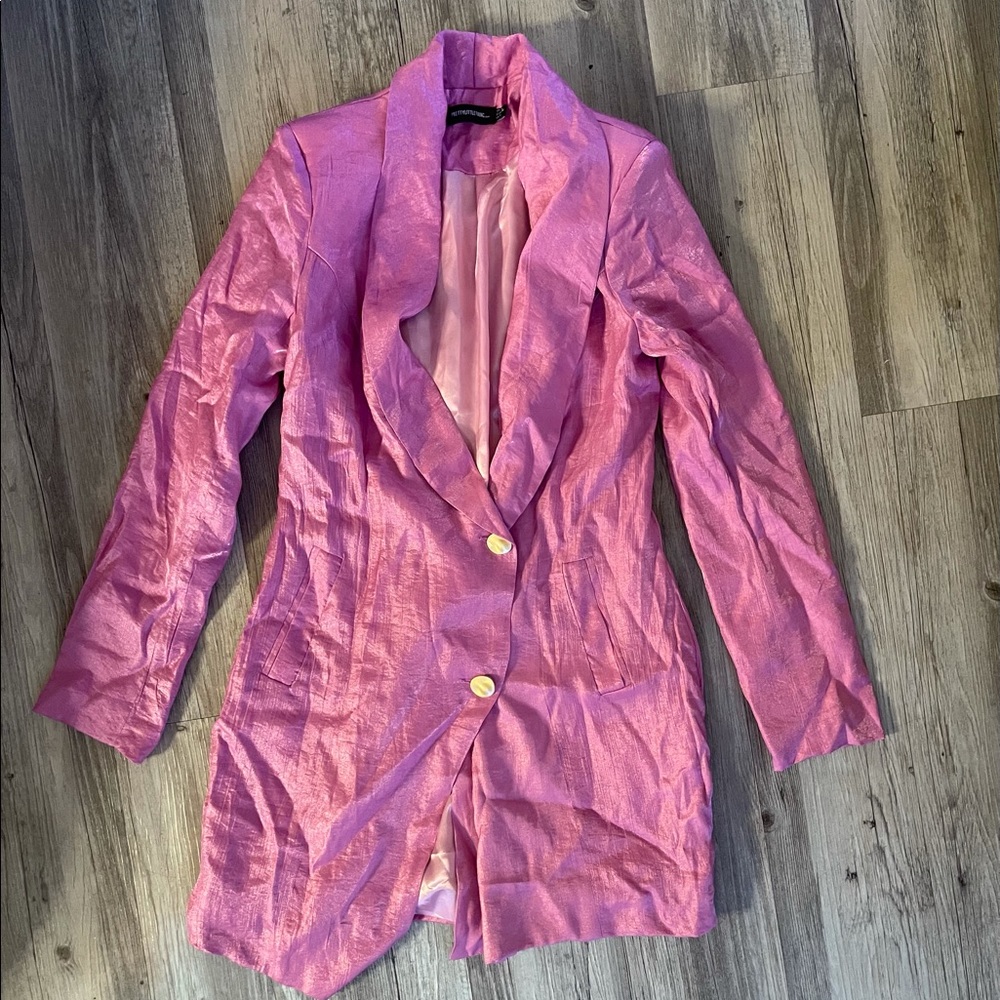 Never worn! PLT blazer dress in fuchsia size US4